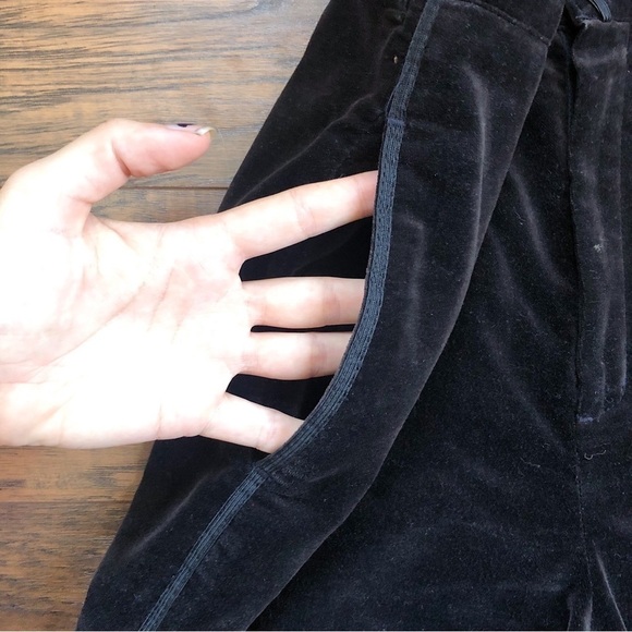 vintage • 90s Calvin Klein velvet pants trousers chocolate brown high waist - Picture 5 of 12